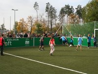 Fußballspiel am Minispielfeld