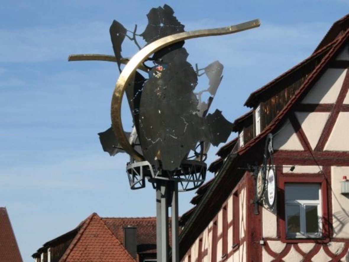 Windbewegte Skulptur