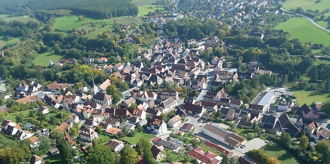 Blick über Emskirchen